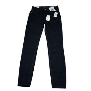 Curve Appeal Dark Blue High Rise Concealed Comfort Waist Skinny Jeans Size 2 26